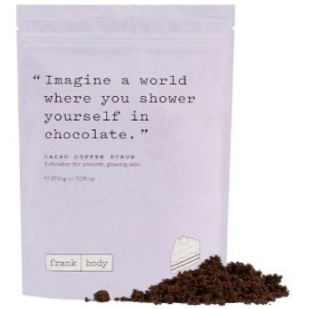 New Frank Body Cacao Coffee Body Scrub Exfoliator